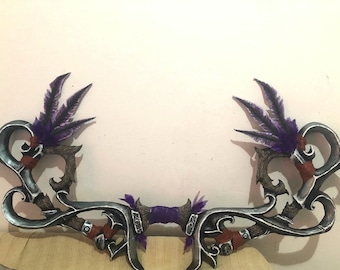 Tyrande Bow -Con Flecha - Plumas a Elegir - Tyrande Bow with Arrow- with feathers to choose, cosplay, prop, events