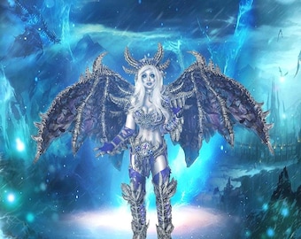 Electronic Dragon Wings for events with structure and color to choose from - Electronic Dragon Wings, with structure and color to choose from