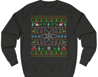 Physicist Sweatshirt Christmas, Ugly Sweater Chemistry, Sweater Advent Atom, Gift Chemist, Gift Idea Nerd Sweater, Geek Christmas Sweater