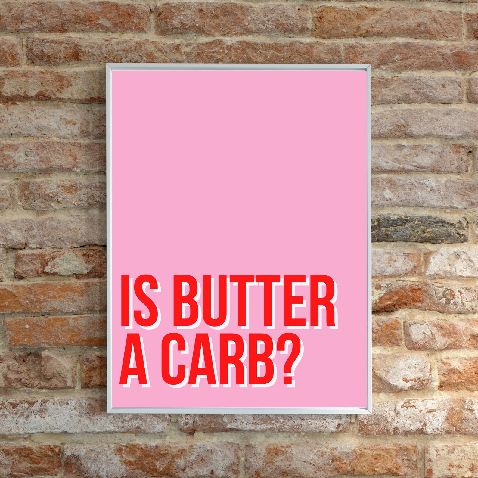 Mean Girls Quote Print Mean Girls 'is Butter a Carb' | Etsy