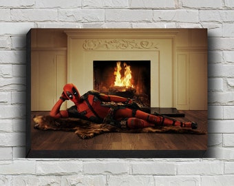 Deadpool Movie Poster, HD Wall Art Canvas Painting For Home Decor