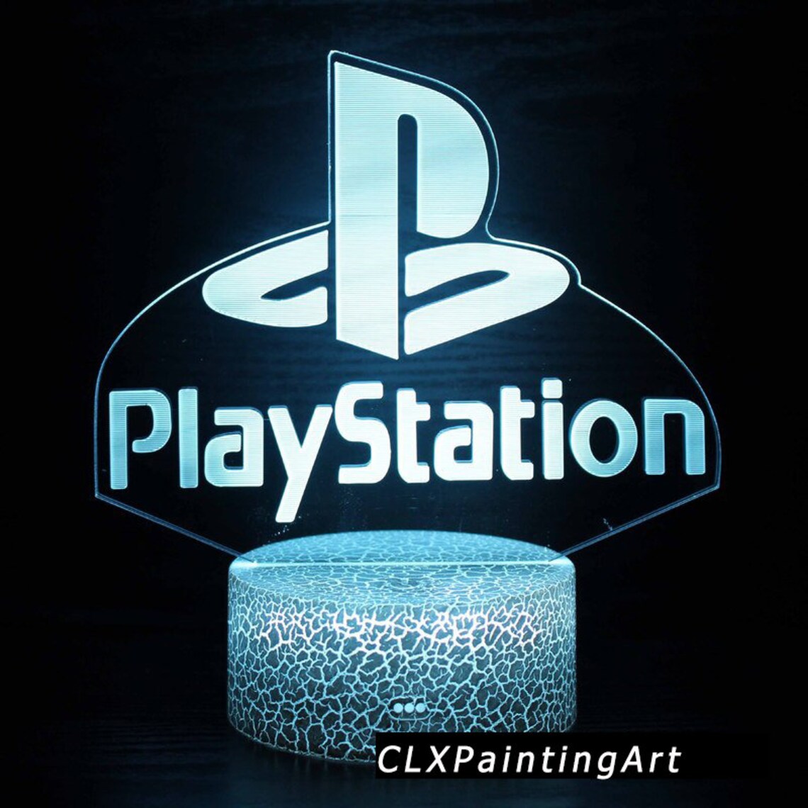 3D Acrylic PS4 Game Night Light LED Light Creative Gift Small Etsy