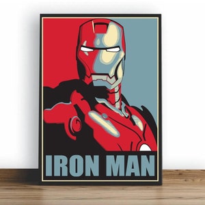 Superheldenfilmposter, HD-muurkunst canvas schilderij voor interieur, geen lijst