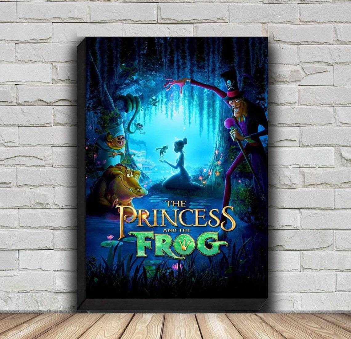 The Princess And The Frog Movie Poster HD Wall Art Canvas Painting For the-princess-and-the-frog-movie-poster-hd-wall-art-canvas-painting-for