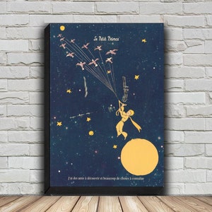 Locandina del film Il piccolo principe, dipinto su tela HD Wall Art per la decorazione domestica, senza cornice