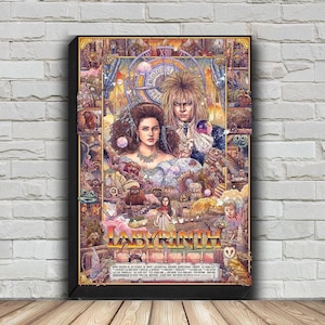 Labyrinth Movie Poster, HD Wall Art Canvas Painting For Home Decor, No Frame