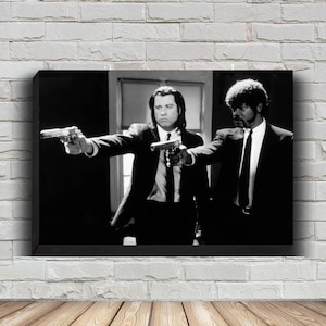 Pulp Fiction Movie Poster, HD Wall Art Canvas Painting For Home Decor, No Frame