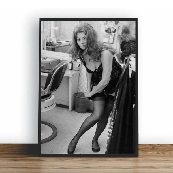 Sophia Loren Poster, HD Wall Art Canvas Painting For Home Decor, No Frame