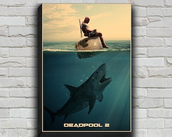 Superhero Deadpool Movie Poster, HD Wall Art Canvas Painting For Home Decor, No Frame