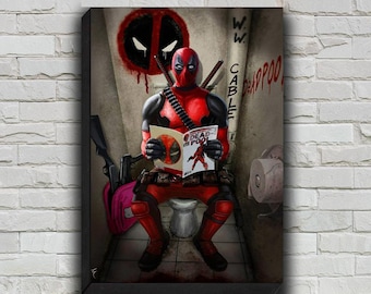 Deadpool Movie Poster, HD Wall Art Canvas Painting For Home Decor