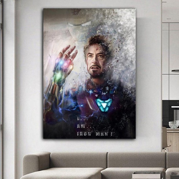 Super Hero Iron Man Avengers End Game Art Wall - POSTER 20x30