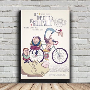 Affiche de film Les Triplettes de Belleville, toile d'art mural HD pour décoration d'intérieur