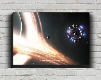 Interstellar Movie Poster, HD Wall Art Canvas Painting For Home Decor