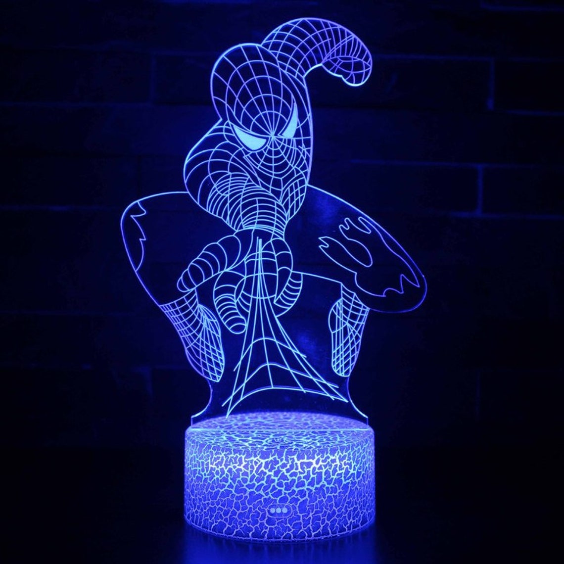 3D Acrylic Spiderman Night Light LED Light Creative Gift Small Etsy