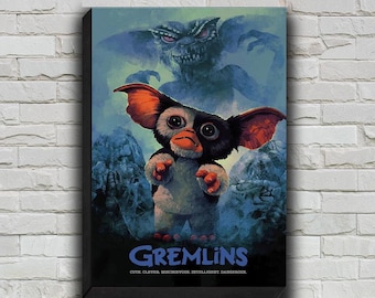 Gremlins Movie Poster, HD Wall Art Canvas Painting For Home Decor