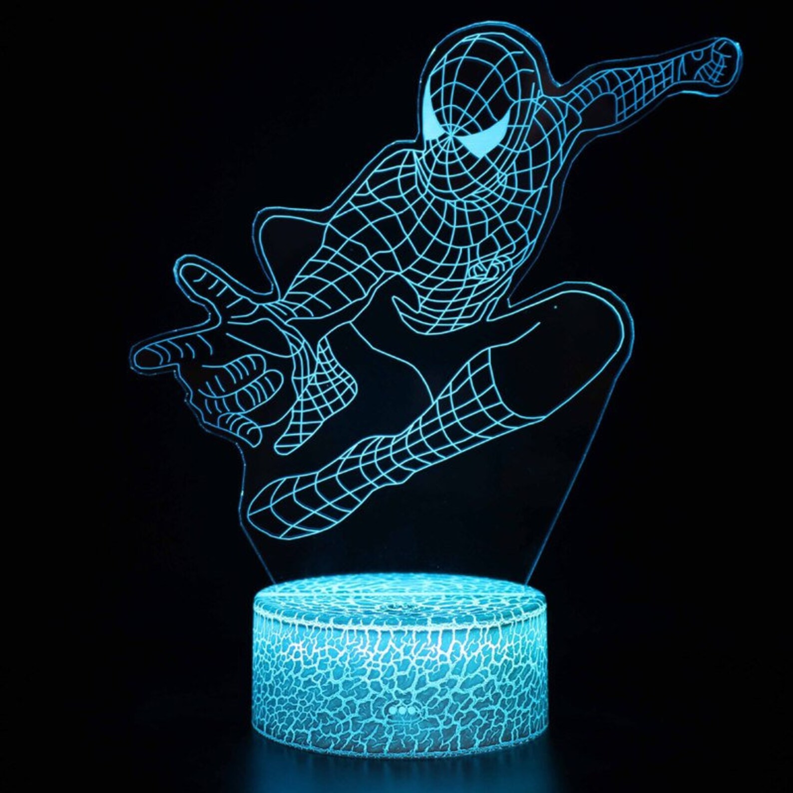 3D Acrylic Spiderman Night Light LED Light Creative Gift Small Etsy