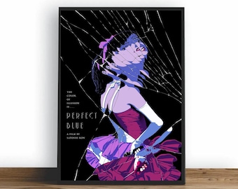 Perfect Blue Movie Poster, HD Wall Art Canvas Painting For Home Decor, No Frame