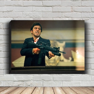 Affiche de film d'Al Pacino Scarface, peinture sur toile d'art mural HD pour la décoration intérieure
