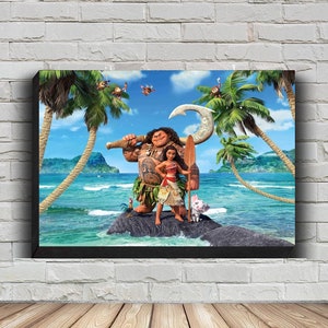 Moana Movie Poster, HD Wall Art Canvas Painting For Home Decor