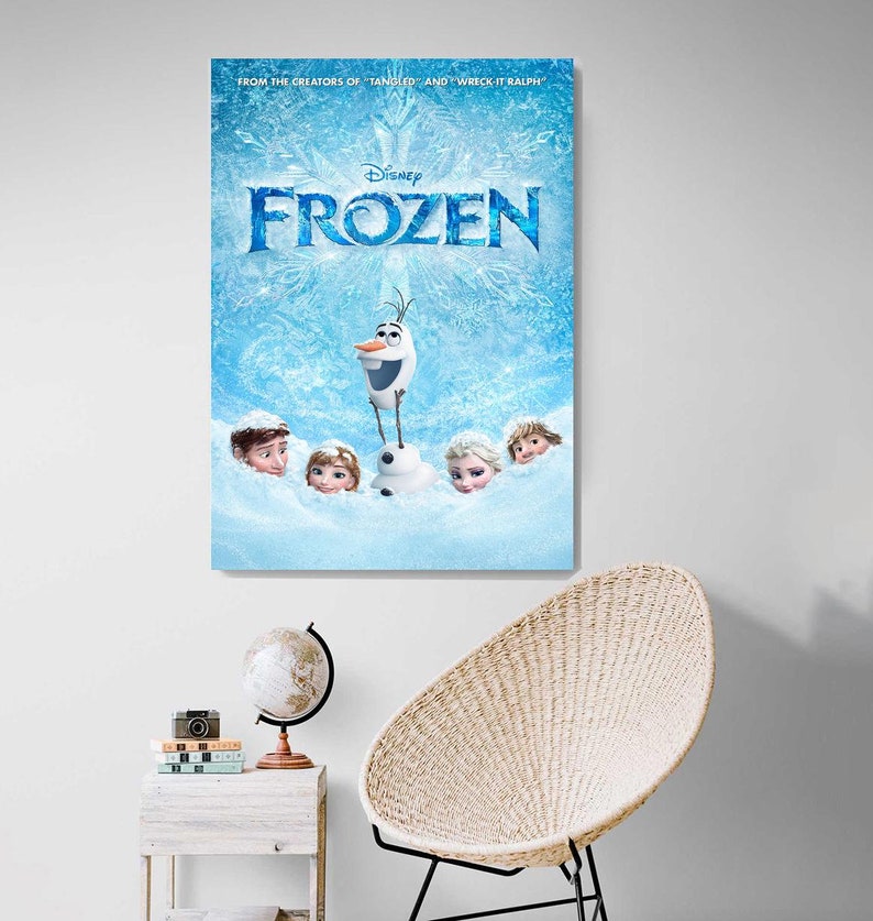 Frozen Movie Poster, HD Wall Art Canvas Painting for Home Decor, No ...