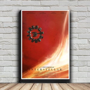 Poster del film Interstellar, dipinto su tela HD per la decorazione della casa, senza cornice
