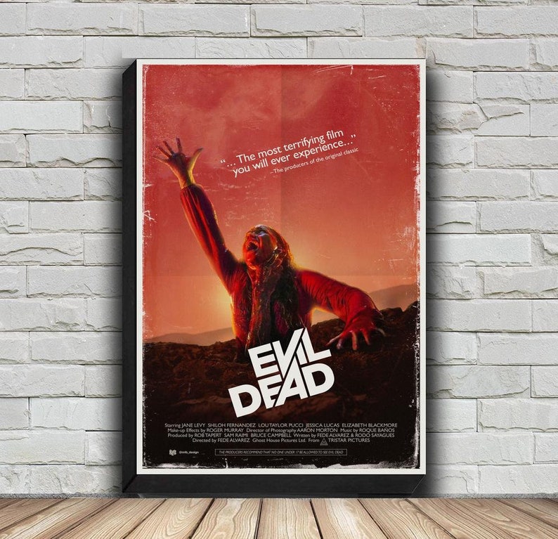 Evil Dead Movie Poster, HD Wall Art Canvas Painting For Home Decor image 1