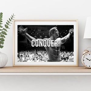 Arnold Schwarzenegger Bodybuilding Poster, HD Wall Art Canvas Painting