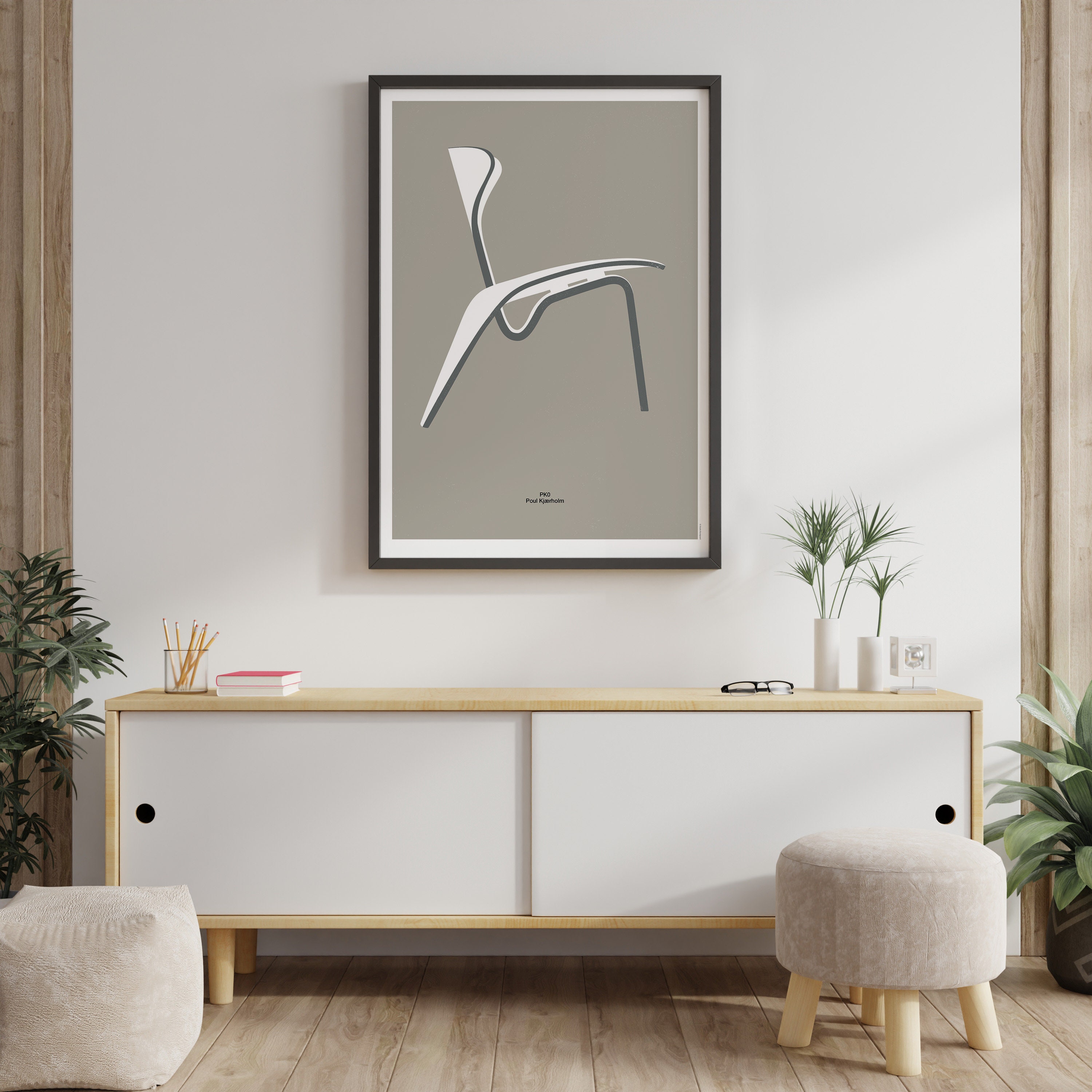 Poul Kjærholm - a Series of Scandinavian Minimalist Graphic