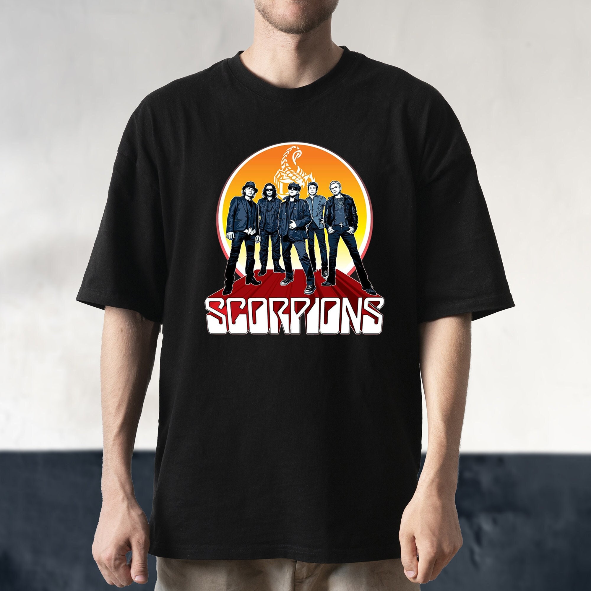 Discover Vintage Scorpions Rock Band T-Shirt