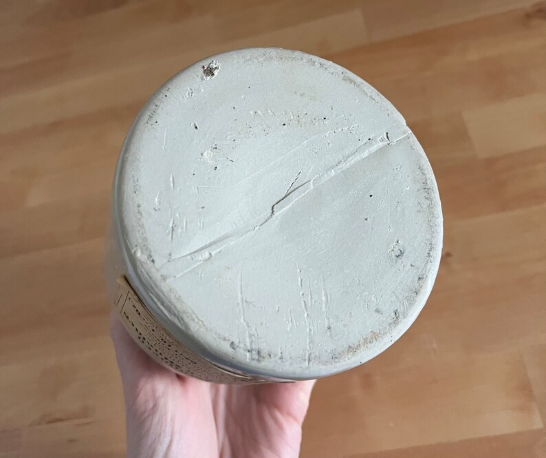 Antique French Mustard Crock With Label Etsy