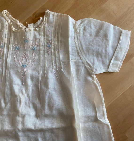 Antique Handmade Baby or Doll Dress - image 1