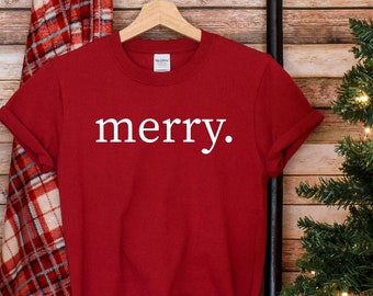 Merry Holiday Tee, Christmas Tee, Christmas Tee, Holiday Tee, Merry Tee