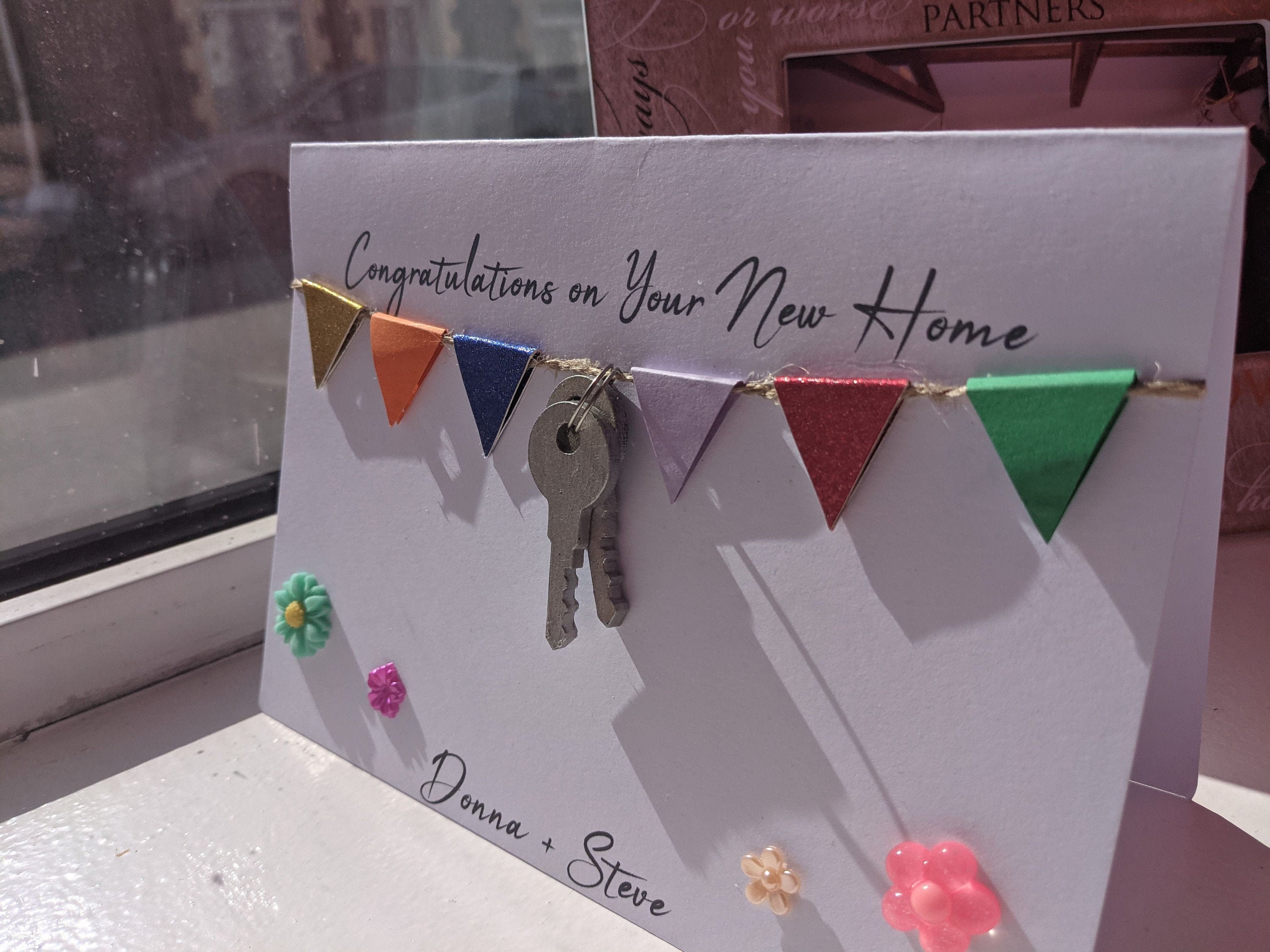 New Home Handmade Keys/Banners card Etsy