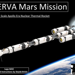 Istruzioni per il MOC della missione NERVA su Marte dell'era Apollo in due scale (nuova versione in arrivo il 19 dicembre!)