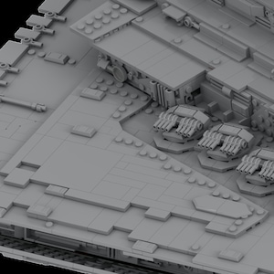 Conversion Instructions for UCS Imperial I Class Star Destroyer to Imperial II class Star Destroyer and Detail Overhaul image 6