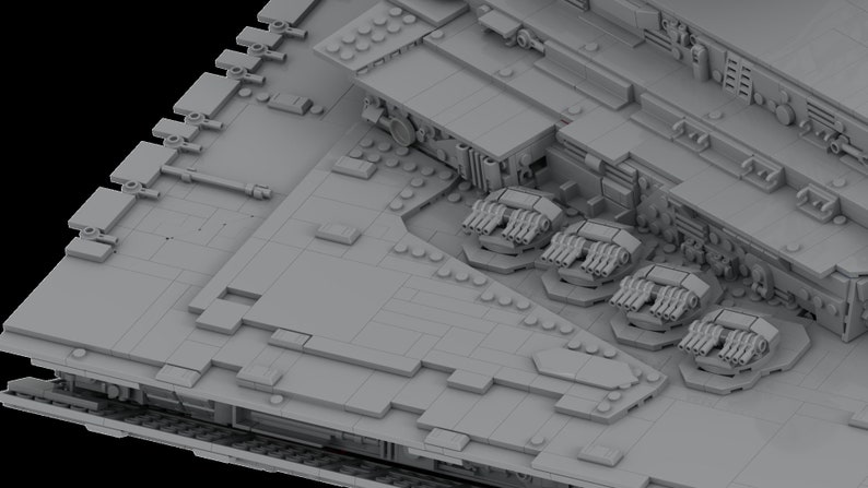 Conversion Instructions for UCS Imperial I Class Star Destroyer to Imperial II class Star Destroyer and Detail Overhaul image 6