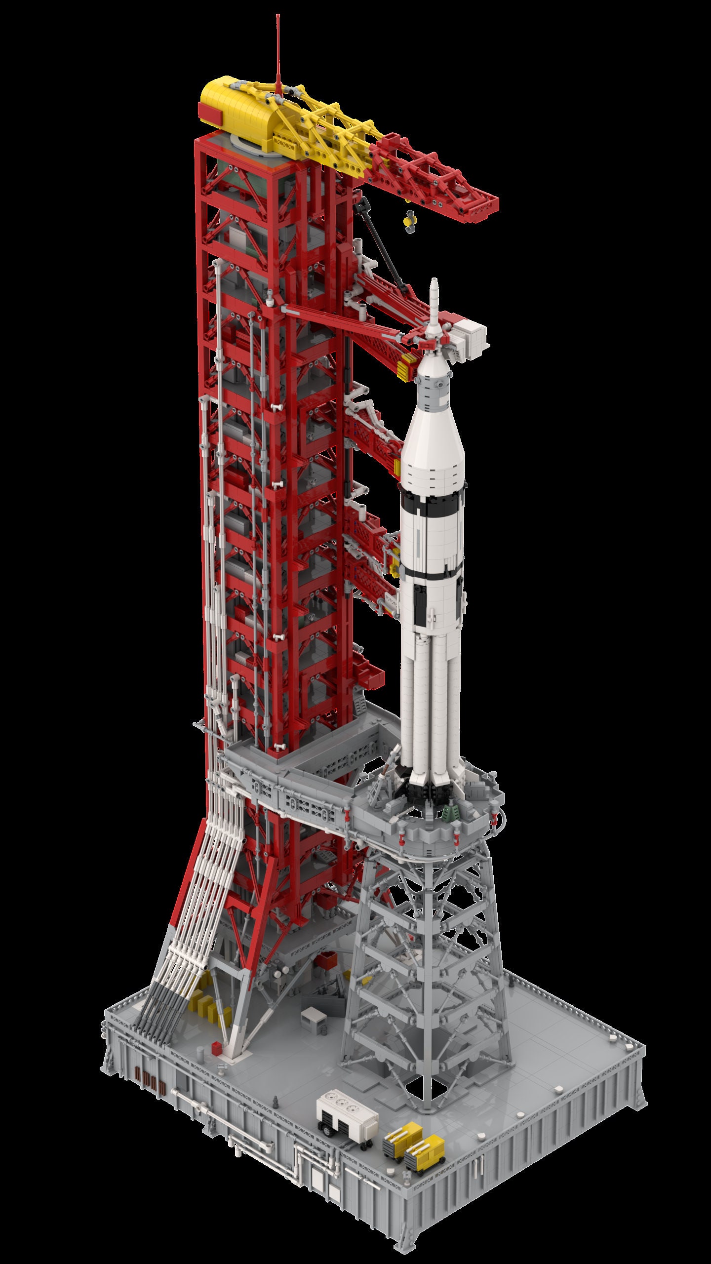 MOC Bricks NASA Saturn V Launch Umbilical Tower Space Apollo 100% Rating Seller 