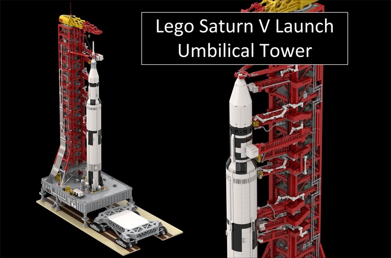 Lego Saturn V Launch Umbilical Tower Instructions Etsy