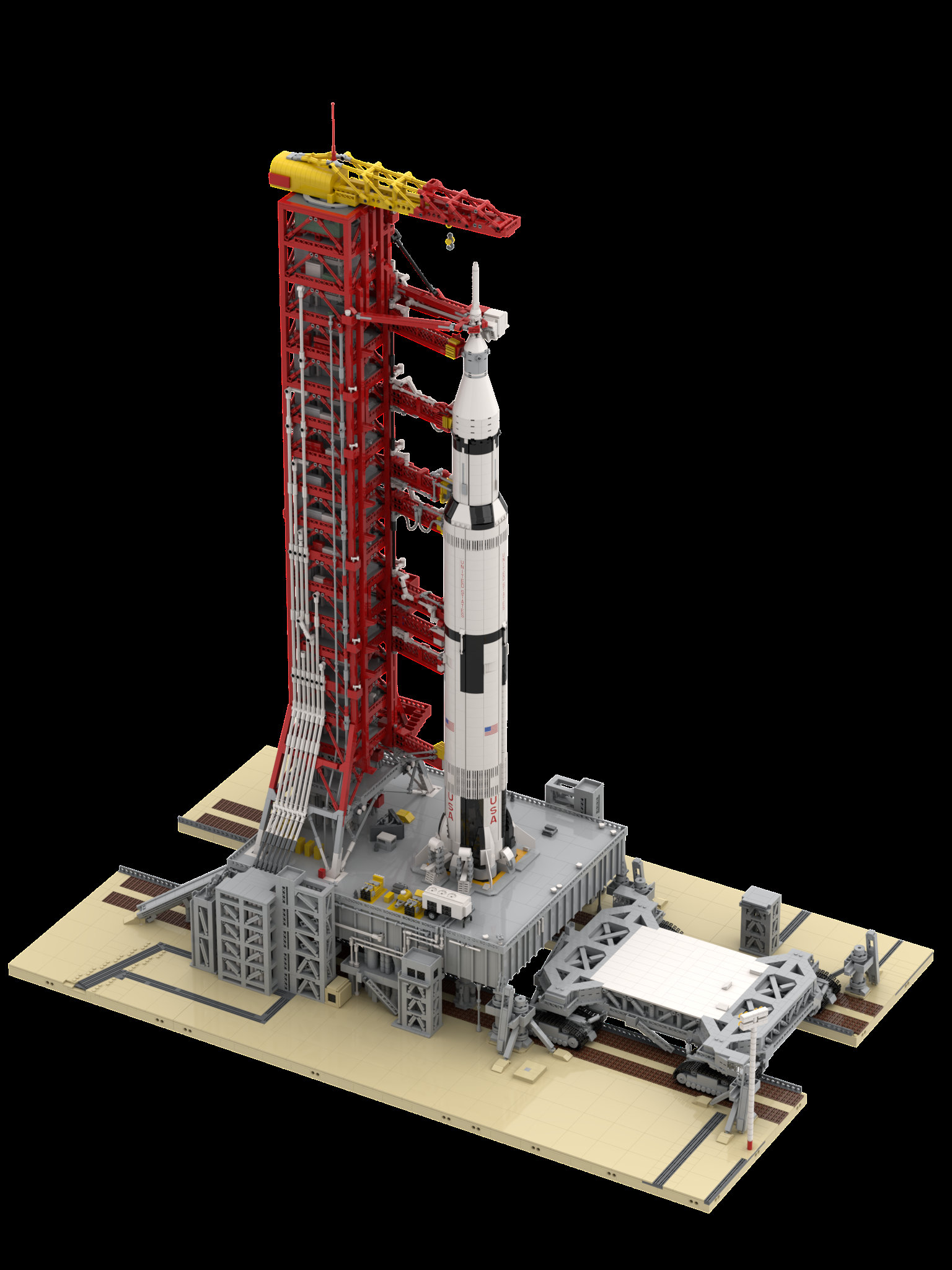 Instructions for Launch Complex 39 MOC for Saturn V LUT Etsy