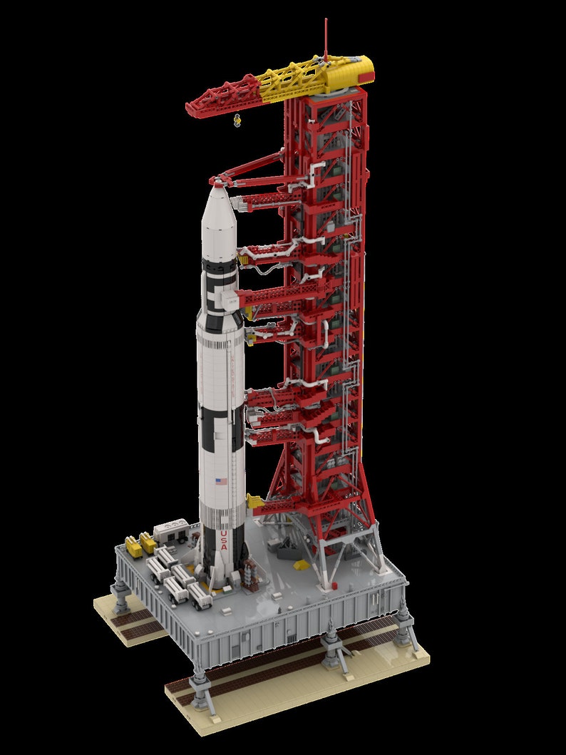 Lego Saturn V Launch Umbilical Tower Instructions V4.4 Toys & Games ...