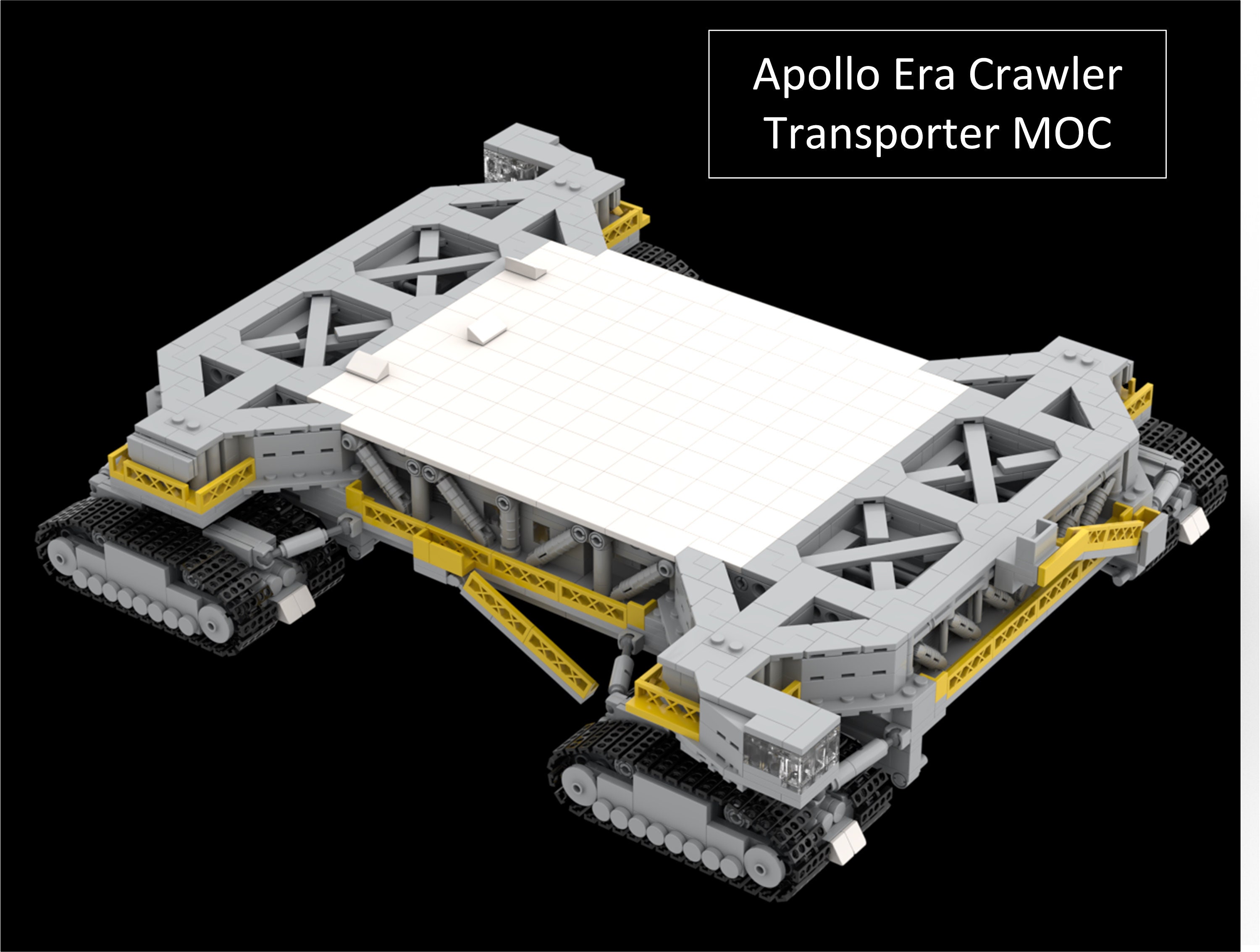 Crawler-Transporter Building Blocks Brick NASA Saturn-V Launch Umbilical Tower 