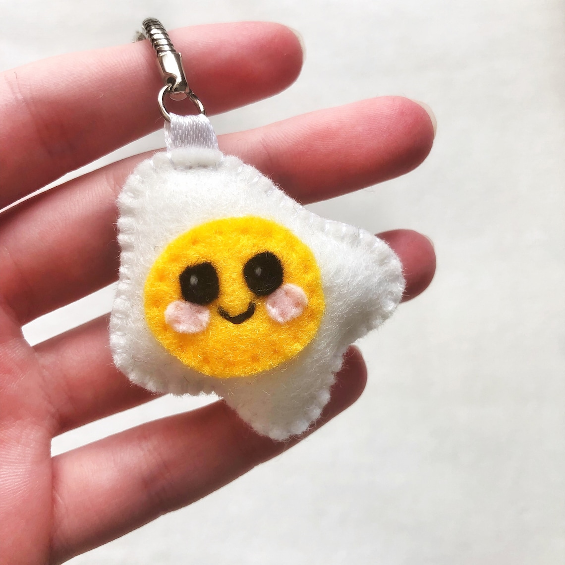 Handmade Cute Egg Keyring Keychain Etsy