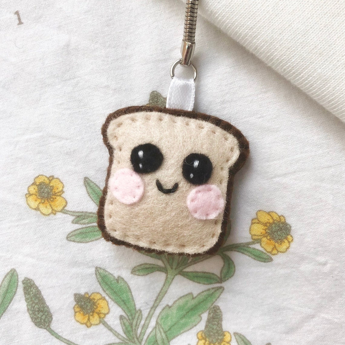Handmade Bread Cute Keyring Keychain Etsy