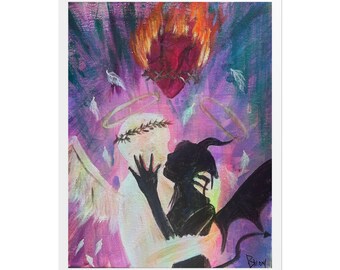 Reflections of a Heart Consumed | Print of Original Artwork by BluOni