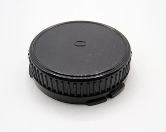 Vintage Canon Black Plastic  Rear Lens Cap  - Fits Canon AE-1 Camera Lenses - In Good Condition