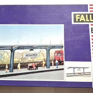 Vintage Faller B-191 HO Scale Model Train Kit - Railroad Station Platform - New