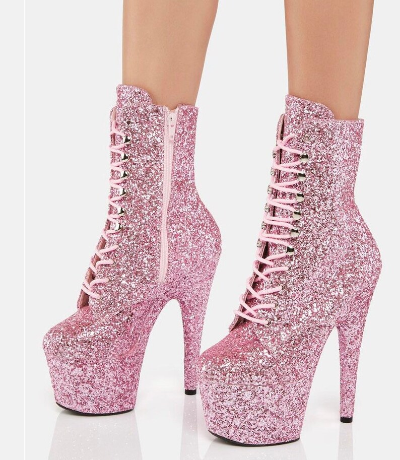 Pleaser Pole Dance Shoes ,pole Dance Boots , Pink High Heels , Shoes Woman and Man , Unisex Size