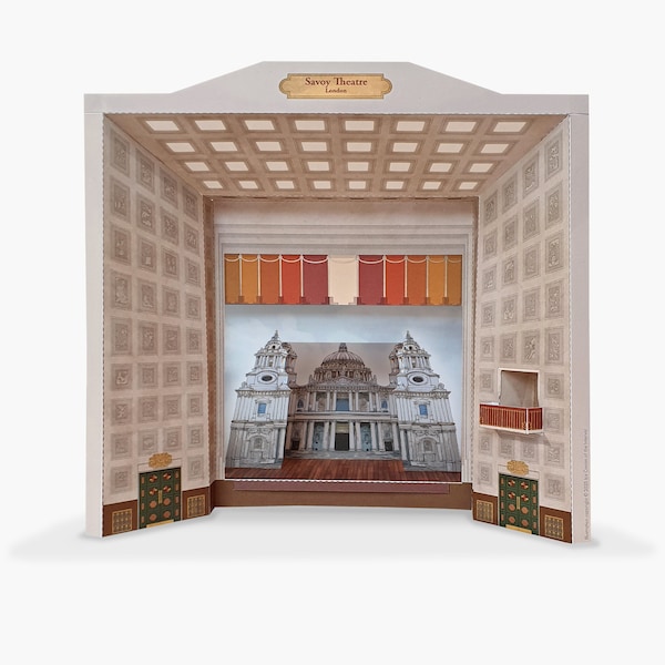 Savoy Theatre, London - Cut Out and Build your own Miniature Theatre Model Kit