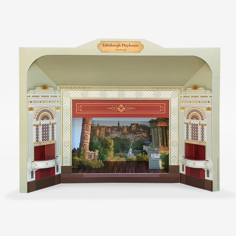 Edinburgh Playhouse Theatre - Cut Out and Build your own Miniature Theatre Model Kit 