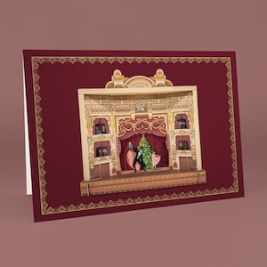 A5 Theater Grußkarte - Drosselmeyer & Clara - Schlosstheater
